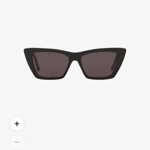 Saint Laurent Black Cat-Eye MICA Sunglasses